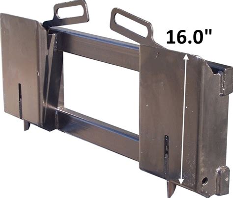 skid steer universal mounting plate dimensions|skid loader quick attach plate.